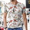 Мужские футболки, дизайн 2023, Мужская мужская одежда из полиэстера с 3D-принтом и круглым вырезом, свободная мужская модная одежда большого размера с графикой