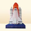 outdoor activities 4m High Giant inflatable spaceship space shuttle Rocket model for advertising5464385