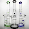 Percolador Bong Grande Bongo de Vidro Bongs de Água 16'' Tubo Reto Tubo de Água com 18mm Junta Resistente Base Redonda Tubos de Vidro Reto Bongs BJ