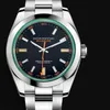 ساعة Wristwatches Automatic Men Mechanical Watch 126610 Ceramic 2021 Model 904L Stainless Steel Bracelet Dial Green Airking 11 252a