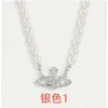 Viviennely Westwoodly Ouyang Nana Saturn collier de perles Punk atmosphère collier chaîne doux Cool épicé fille bijoux