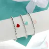 Bracelets de perles d'or de créateur en acier inoxydable doux classiques bracelets de chaîne de perles pour femmes bracelet de perles de charme de coeur bracelet empilable