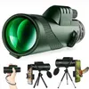 40x60 Militär zoom HD Kraftfulla kikare långväga Portable Professional Telescope Monocular Low Night Vision for Hunting