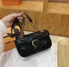 Tasarımcı Çantalar Yeni Marmont Çanta Tarih Kodu Orijinal Deri Çanta Çanta Omuz Çantası Çapraz Vücut Messenger Luxurys Tote Çantalar Moda Marmont Seri Numarası