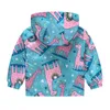 Spring Baby Boys Girls Coats Cartoon Dinosaur Zipper Hoodies Jacket for Kids Sweatshirt Children Windbreaker Outerwear 1 7 Years 231228