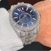 Handgefertigte Diamond Watch Mens Uhren Automatische mechanische Bewegung 41 mm Saphir mit Diamantstahlarmband Frauen Armbanduhren Montre de Luxe