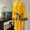 Designer women's high-end bathrobe pajamas, unisex men's cotton pajamas, high-quality bathrobe brand bathrobe pajamas