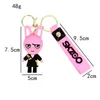 Wholesale Bulk Anime Car Keychain Charm Accessories Key Ring Cute Street Children Couple Students Personalized Creative Valentine's Day Gift 8 Styles AA89 DHL