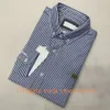남성 캐주얼 셔츠 봄과 가을 고품질 비즈니스 클래식 패션 긴 슬리브 셔츠 단색 악어 자수 배지 장식 블라우스 플러스 크기 L6