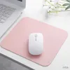 Mouse Pads Wrist Rests 21*25CM Pu Leather Smooth Mouse Pad Simple Solid Color Mouse Mat Anti-slip Waterproof Mouse Pad School Office Table Accessories