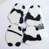 Tapis de Table en feutre de laine de Panda mignon, fait à la main, Anti-brûlure, pour tasse d'eau, napperon pour décoration de cuisine