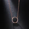 316L Titanium Steel Jewelry Set Rose Gold Black Enamel Ring Earrings Necklace Set216z