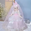 BJD Dolls and Clothes with Multiple Movable Joints 30cm 1 6 3D Simulated Eye Hinge Doll Girl s DIY Dress Up Birthday Gift Toy l231228