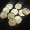 10pcs USA Siedzący Liberty Small Gold Coin 1880 Copy 23 mm Collection Monety