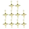 Pendentif Colliers 10piece Star Femmes Bijoux Faire Awn Charme avec trou Porte-clés DIY