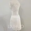 Liuhuo Girls Lyrical Dance Dress Modern Contemporary Ballet Dress Competition Pole Dance Aerial Yoga Performance Dress Jazz Dance White