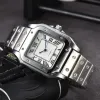 Luxury Watch Man Watch Square Tank Watches Designer Relógios de diamante Premium Quartz Movem