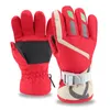 Gants de ski pour enfants d'hiver Adolescent Gants de sport chauds en plein air Coupe-vent Chauffe-mains Garçons Filles Antidérapant Cyclisme Mitaine de neige Unisexe 231229