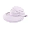 Bérets Mode Visières En Plein Air Bowknot Dames Casquette Pliable Femmes Sunhat Solide Casual Été Style Coréen Plage Randonnée Voyage Chapeaux De Soleil