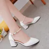 Boots Cresfimix Women Fashion Pu Leather 5.5cm High Heel Pumps Lady Pu Pu White High Heel Shoes Sexy A2082