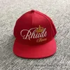 Rhude Caps Tide Brand American Truck Hat Uomo Donna Stesso stile Berretto da baseball a tesa piatta Autunno Inverno Rhude Hat 995