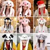 Cartoon Bunny Ear Move Hat Jumping Up Toys Rabbit Girls Animal Plush Costume Cosplay Cap Kids Party For Adult rolig anime 231228