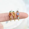 Cluster Rings Japanese Agete Autumn And Winter Natural Amber Topaz Green Agate Olive Multi-gem 925 Sterling Silver Ring