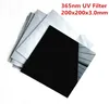 200x200x3 0mm ZWB2 UG1 Vidro de filtro de passagem UV para fonte de luz 365nm lanterna309S190k5617106