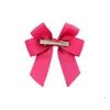 Party Favor Mix Colors Bowknot High Quality Solid Grosgrain Ribbons Cheer Bow With Alligator Hair Clip Boutique Kids Accessories Hai Dhiga