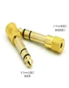 Adapter Plug 65mm 14quot Male to 35mm 18quot Female Jack Stereo Headphone Headset for Microphone Gold Plated8068999