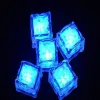 LED Ice Cubes Bar Flash Auto Change Crystal Cube Water Actived Light Up 7 Color for Romantic Party Wedding Gift ZZ