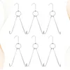 Kitchen Storage 2 Pcs Metal Clothes Hanger Stainless Steel Hooks For Hanging Meat Roast Oven
