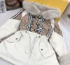 New Winter baby Tench coats Splicing child jacket Size 90-150 kids designer clothing Warm plush lining girl boy windbreaker Dec20