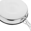 Pans Stainless Steel Fry Pan Outdoor Non-stick Cooking Pot Frying Utensil Portable Cutlery Travel
