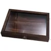 Frames Vintage Specimen Box Frame Case Chinese Style Dried Flower Storage Glass Display