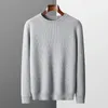 Men's Sweaters Autumn Winter Wool Cashmere Sweater Plaid Thicken Pullovers Fashion Large Size Tops Business Casual Knit Base Shirt