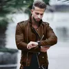 Men's Jackets Autumn And Winter European American Leather Jacket In Large Size Fashionable Slim Fit