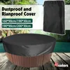 Round Bathtub Cover Outdoor AntiUV Protector Spa Tub Dust Waterproof Covers Material Strong Durable 231228