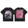 Hellstar t camisa dos homens hip hop y2k designer hellstar impressão gráfica on-line oversized em torno do pescoço tshirt gótico manga curta topos