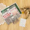 Aufbewahrungsbeutel 46–62 Stück/Packung Bundle-Angebote Kunststoff-Ordner für Stempel, Organizer, Dokumente, Halter, transparent, Großhandel