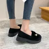 Dress Shoes 2024 Winter Casual Plush Plus Size Fashion Fur Women's Lightweight And Warm Snow Boots One Step Lazy Pea