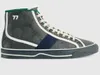 Sneaker Luxurys Sapato de Lona Lavado Jacquard Denim Sapatos Mulheres Homens Trainer Ace Borracha Sola Bordada Sapatilhas Vintage