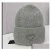 Beanie/Skull Caps Designer Wool Knitted Beanie Skl Cap For Women And Men 2023 Winter New Mens Warm Knit Caps Ski Hats Masks Fitted Uni Dh2Iw