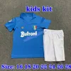 Kids Kit 1987 1988 Retro Futbol Formaları 87 88 Coppa Italia Maradona 10 Kalsiyo Kitleri Klasik Vintage Napoliten Footba