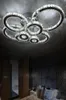 Modern led crystal chandelier light Round Circle Flush Mounted ceiling Chandeliers lamp living room Lustres for Bedroom Dining roo9963382