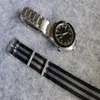 подарок дополнительный ремешок НАТО 41 мм мужские часы мужские наручные часы с сапфировым стеклом браслет водонепроницаемый автоматический механизм Limited Edition294A