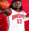 Justice Sueing Zed Key Ohio State Buckeyes Maglie da basket Duane Washington Jr. Meechie Johnson Jr. Ibrahima Diallo Musa Jallow Justin Ahrens Maglia Ohio State