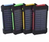 Chargeur de banque d'énergie solaire 20000 mah avec batterie légère LED Charge extérieure portable Double tête USB chargeur de téléphone portable Powerbank5976306