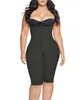 Women's Shapers Corset Knee Length Underbust Body Shaper Fajas For Postpartum Girdle Waist Trainer Sexy Lingerie