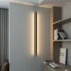 Lâmpada de parede led tira luz longa luxo simples linha luzes quarto escadas corredor estudo fundo decoração lâmpadas abajour